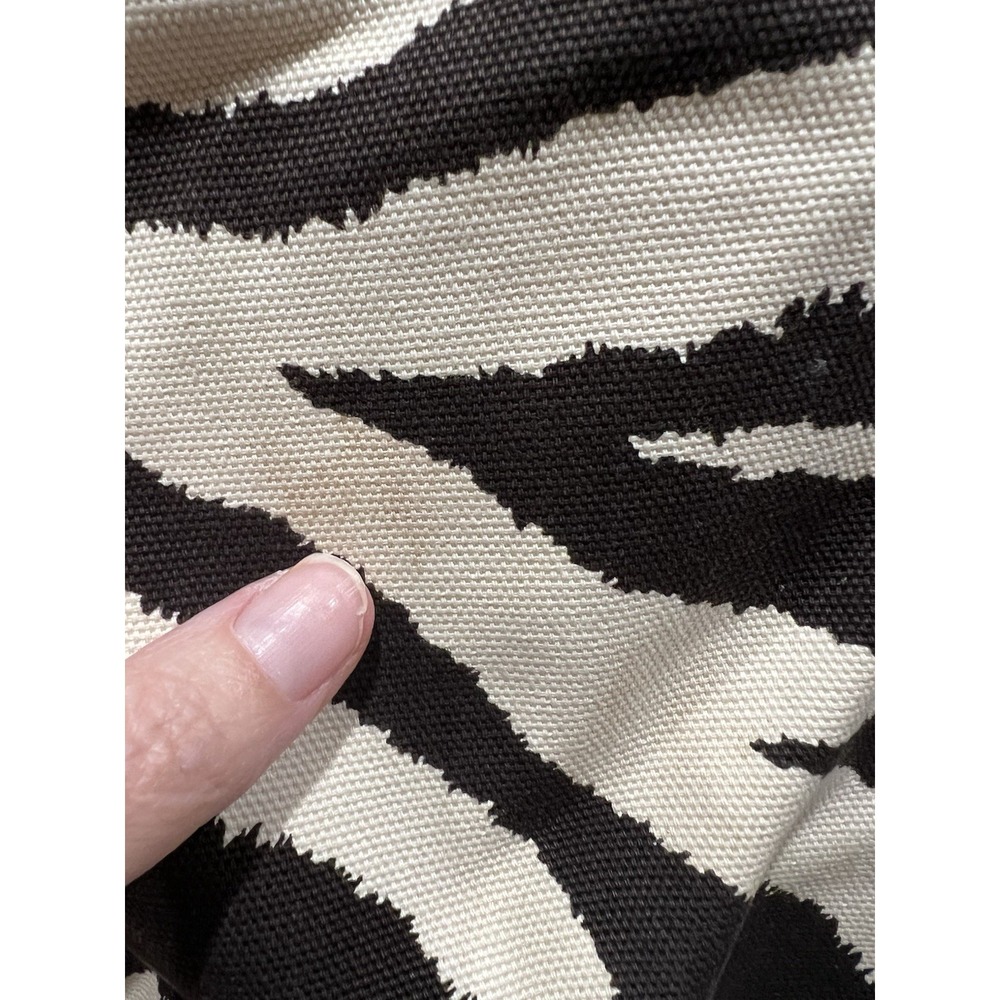 Michael Kors Zebra Print Large Canvas & Leather Shoulder Bag Designer Handbag‎ - Picture 5 of 15